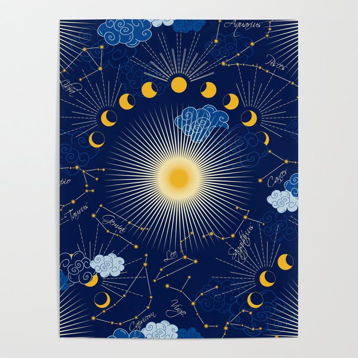 Feel the Cosmic night Sky Poster Gallery Image 1