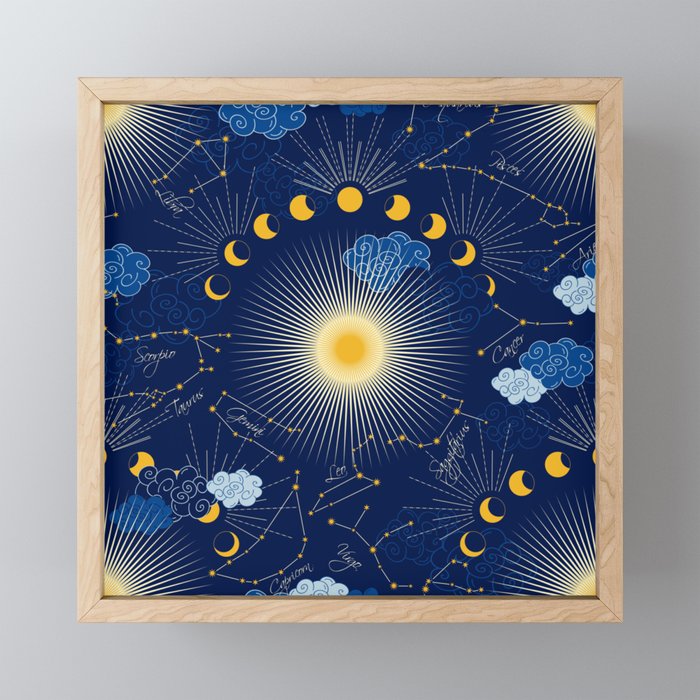 Feel the Cosmic night Sky Mini Art Print Gallery Image 1
