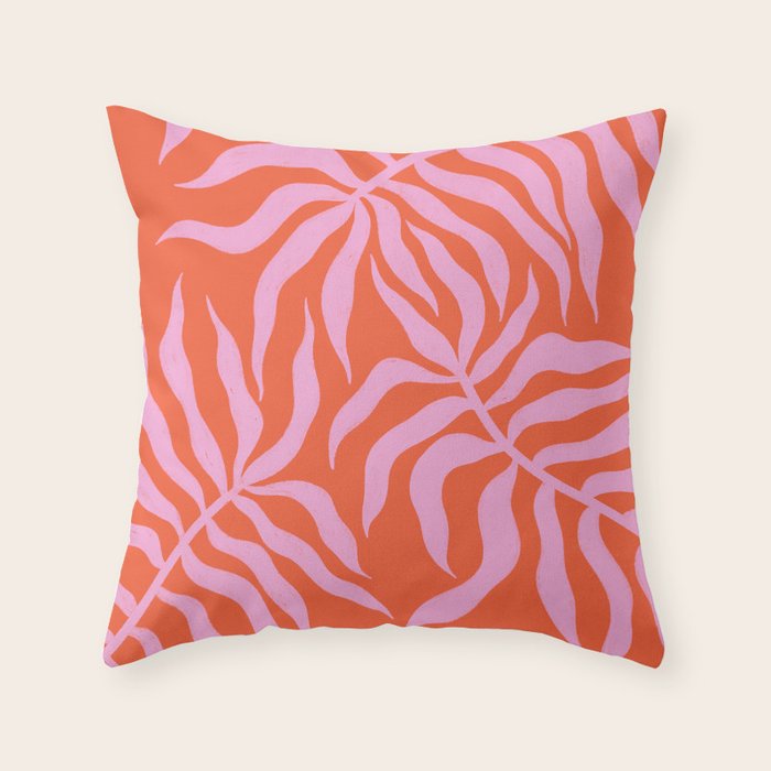 Foliage one Throw Pillow Gallery Image 6