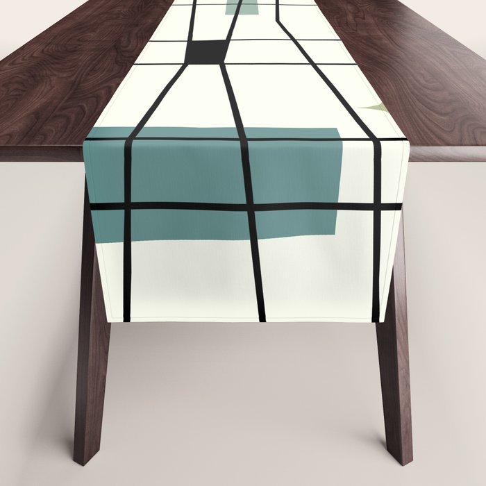 Mid Century Art Bauhaus Style Table Runner Gallery Image 1