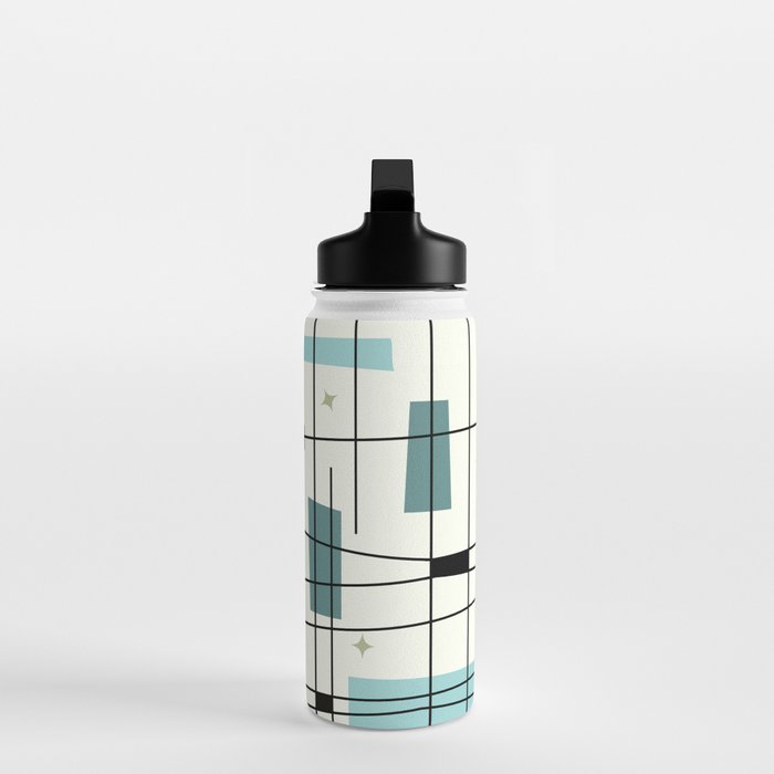 Mid Century Art Bauhaus Style Water Bottle Gallery Image 3