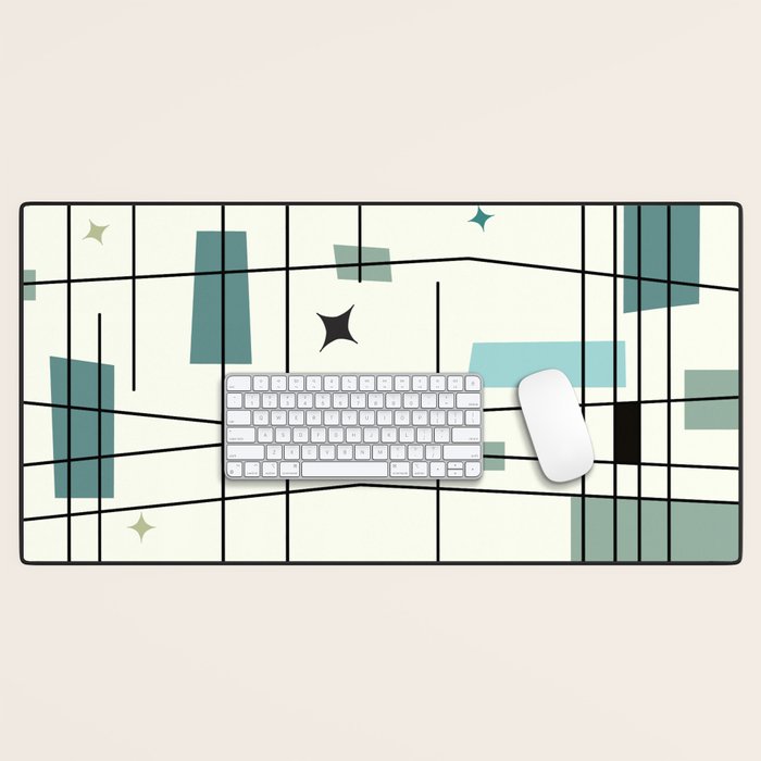 Mid Century Art Bauhaus Style Desk Mat Gallery Image 1