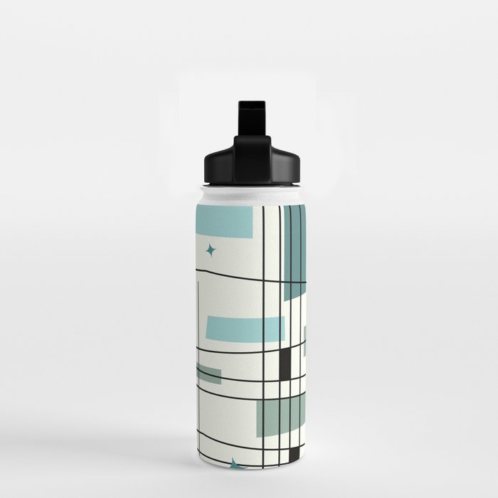 Mid Century Art Bauhaus Style Water Bottle Gallery Image 2