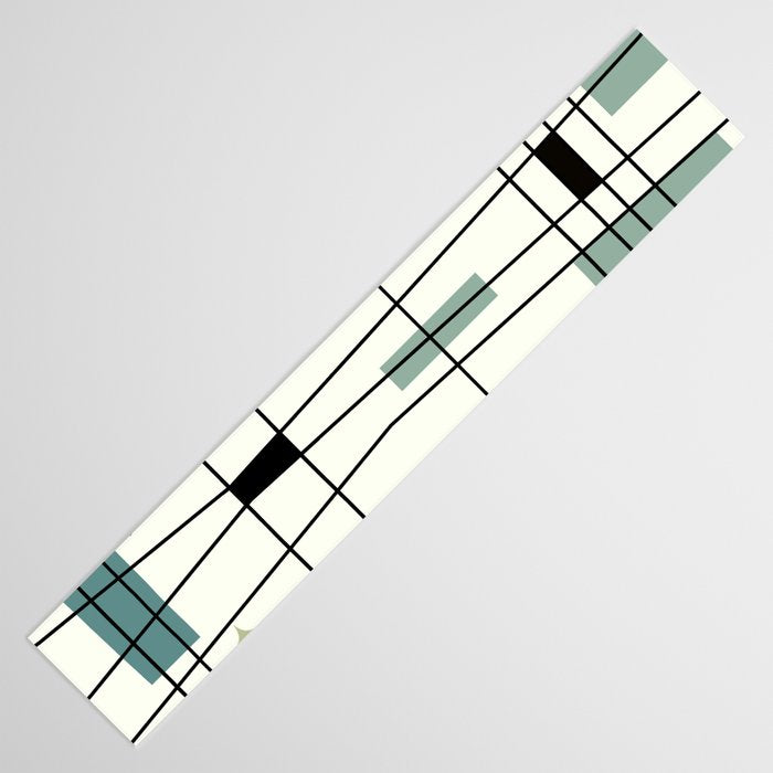 Mid Century Art Bauhaus Style Table Runner Gallery Image 3
