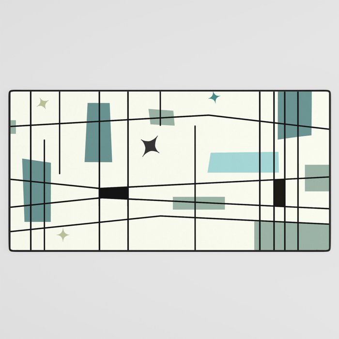 Mid Century Art Bauhaus Style Desk Mat Gallery Image 3