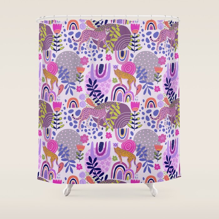 Cheetah Dreams Shower Curtain Gallery Image 1