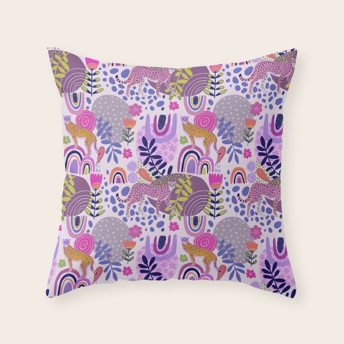 Cheetah Dreams Throw Pillow Gallery Image 1