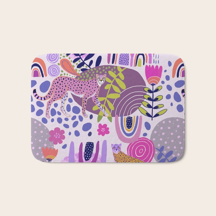 Cheetah Dreams Bath Mat Gallery Image 1