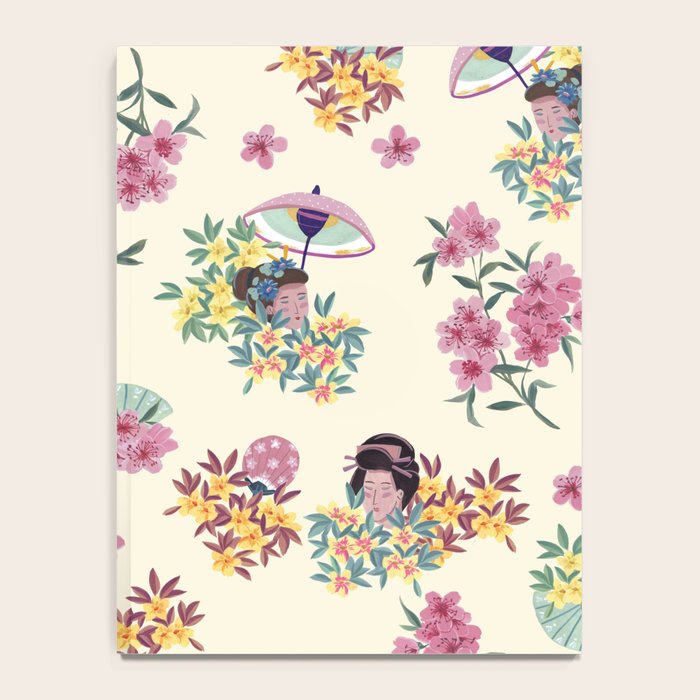 Pastel pink oriental pattern Notebook Gallery Image 4