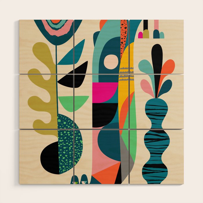 Mr crocodile Wood Wall Art Gallery Image 1