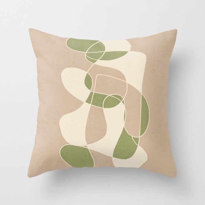 Modern Abstract Minimal Art 24 Throw Pillow Gallery Image 6