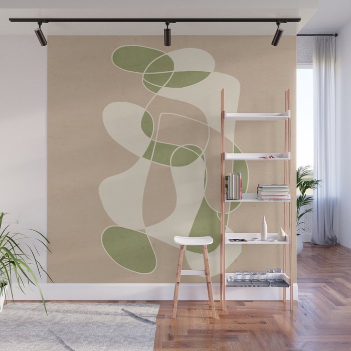 Modern Abstract Minimal Art 24 Wall Mural Gallery Image 1