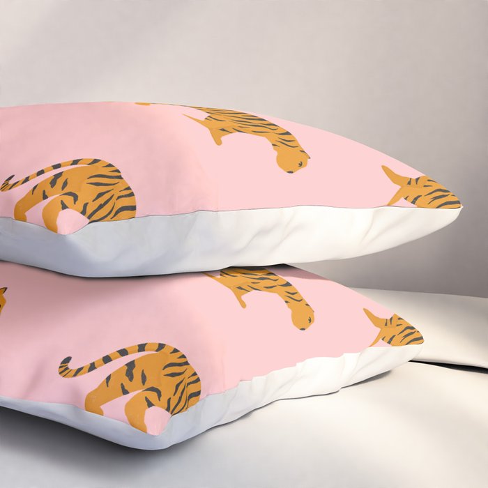 Walking Tiger Pillow Sham Gallery Image 3
