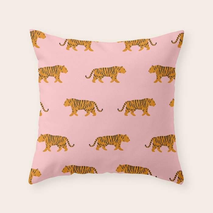 Walking Tiger Throw Pillow Gallery Image 6