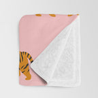 Walking Tiger Throw Blanket Gallery Image 3
