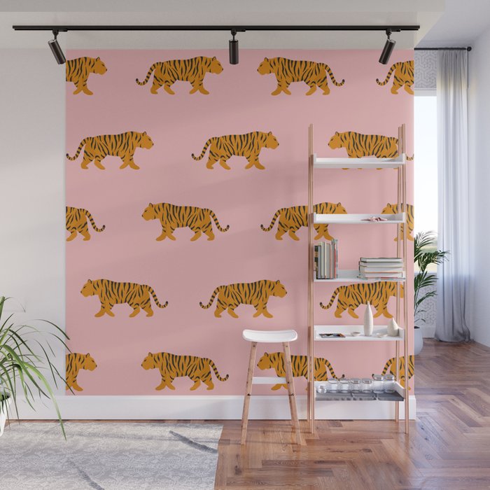 Walking Tiger Wall Mural Gallery Image 1