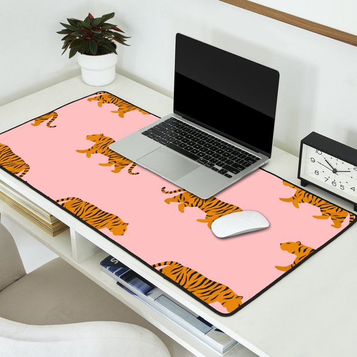 Walking Tiger Desk Mat Gallery Image 2