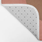 Halfmoon Colorblock - Pink Brown Bath Mat Gallery Image 2