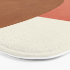 Halfmoon Colorblock - Pink Brown Bath Mat Gallery Image 3
