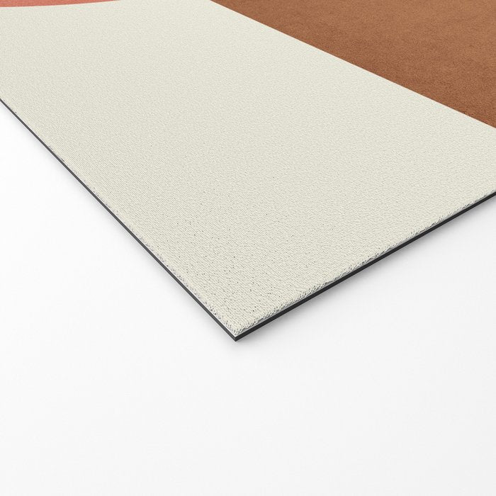 Halfmoon Colorblock - Pink Brown Welcome Mat Gallery Image 2
