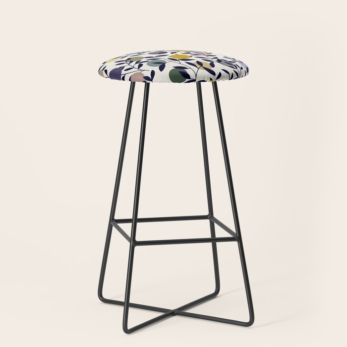 expectant iteration botanical garden pattern Stool Gallery Image 1