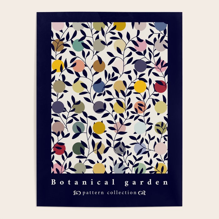 expectant iteration botanical garden pattern Poster Gallery Image 4