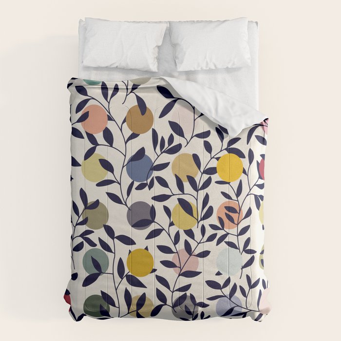expectant iteration botanical garden pattern Comforter Gallery Image 6
