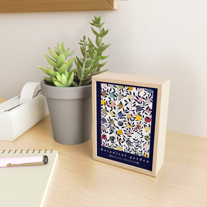 expectant iteration botanical garden pattern Mini Art Print Gallery Image 2