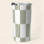 Bars (Pastel Sage) Travel Mug Gallery Image 3