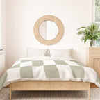 Bars (Pastel Sage) Duvet Cover Gallery Image 3
