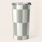 Bars (Pastel Sage) Travel Mug Gallery Image 2