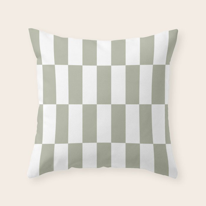 Bars (Pastel Sage) Throw Pillow Gallery Image 6