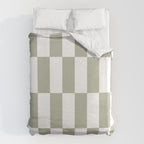 Bars (Pastel Sage) Duvet Cover Gallery Image 6