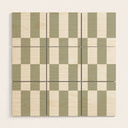 Bars (Pastel Sage) Wood Wall Art Gallery Image 1