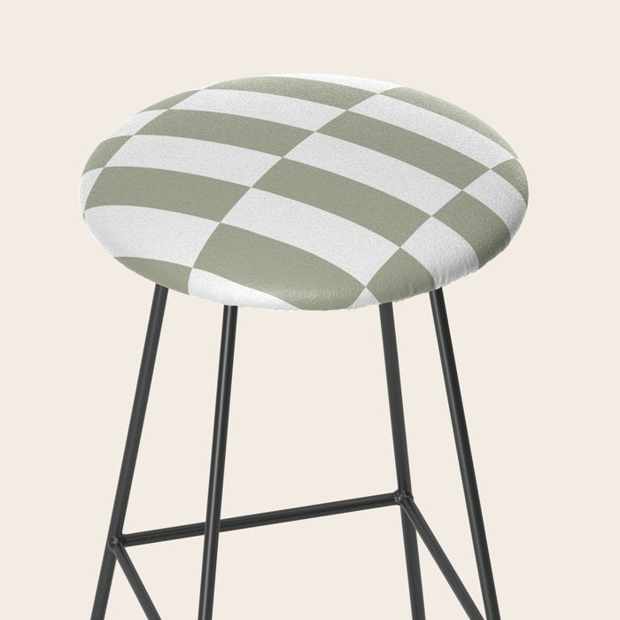 Bars (Pastel Sage) Stool Gallery Image 2