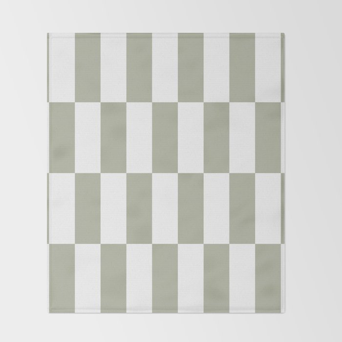 Bars (Pastel Sage) Throw Blanket Gallery Image 2