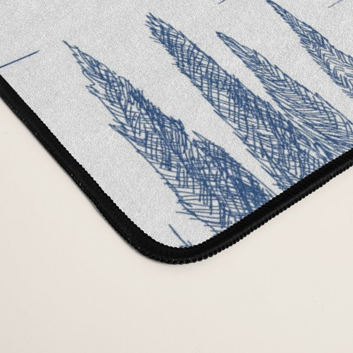 Toile de Jouy Vintage French Navy Blue & White Pastoral Desk Mat Gallery Image 4
