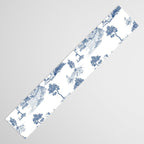 Toile de Jouy Vintage French Navy Blue & White Pastoral Table Runner Gallery Image 3