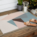 Abstract Minimal Geometric 8 Outdoor Rug Gallery Image 2