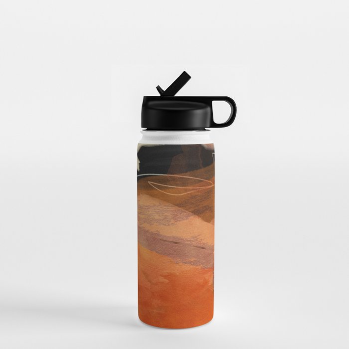 landscape in fall abstract art Water Bottle Gallery Image 1