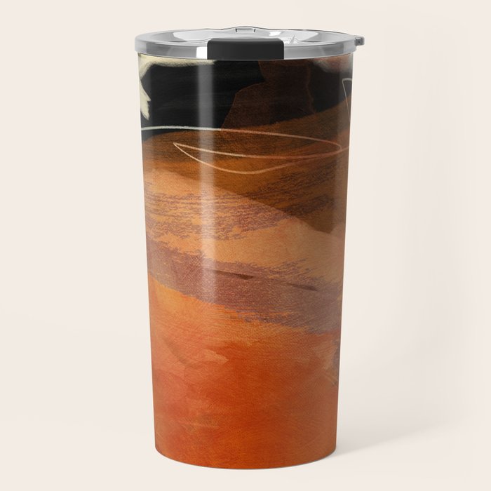 landscape in fall abstract art Travel Mug Gallery Image 1