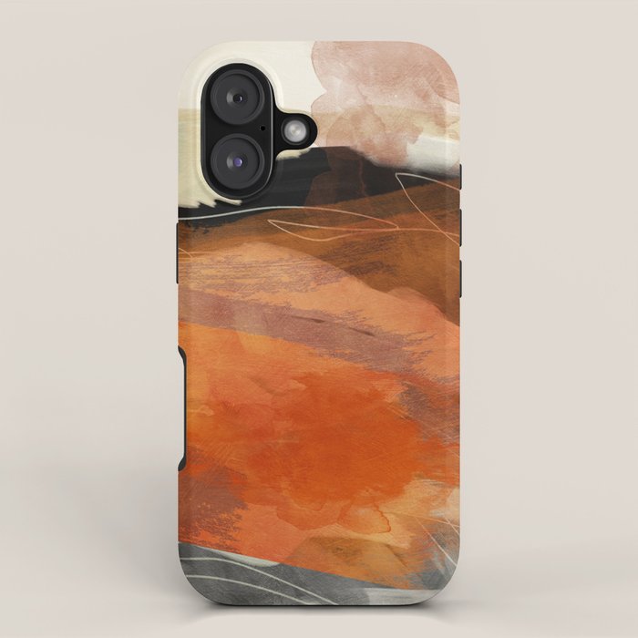 landscape in fall abstract art iPhone Case Gallery Image 1