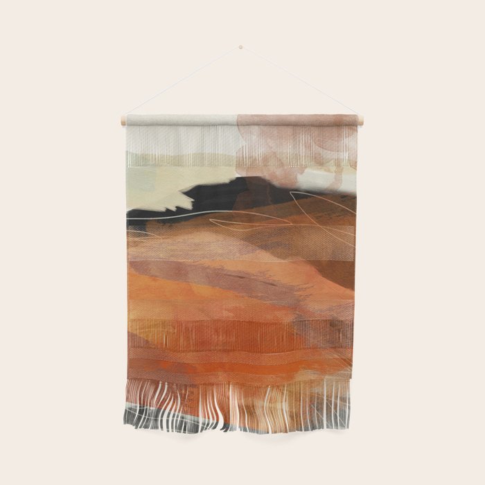 landscape in fall abstract art Wall Hanging Gallery Image 1