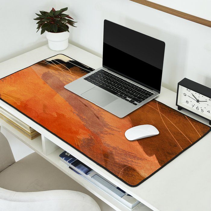 landscape in fall abstract art Desk Mat Gallery Image 2