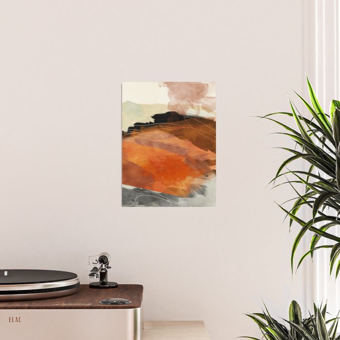landscape in fall abstract art Poster Gallery Image 2