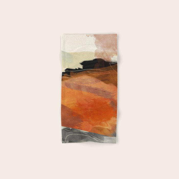 landscape in fall abstract art Bath Towel Gallery Image 1