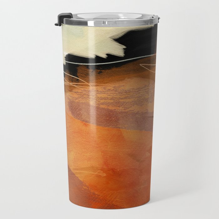 landscape in fall abstract art Travel Mug Gallery Image 3