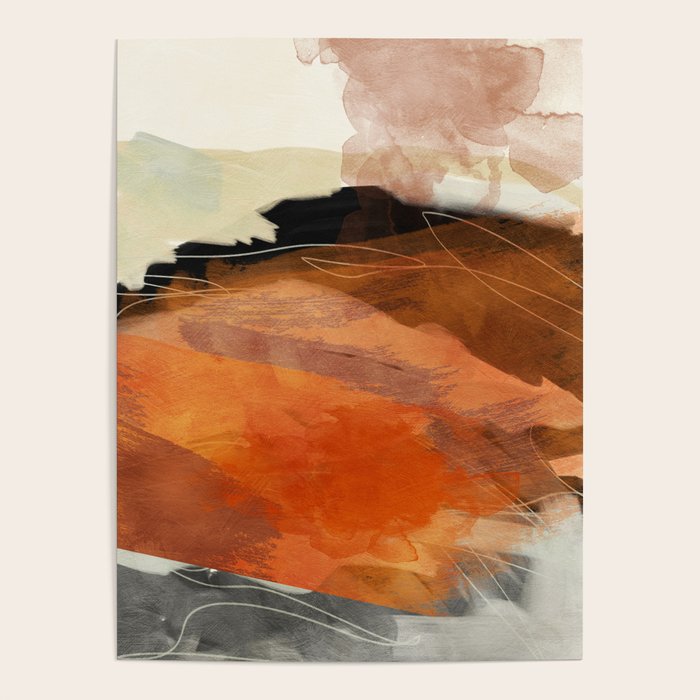 landscape in fall abstract art Poster Gallery Image 4