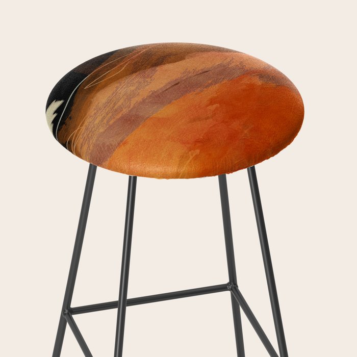 landscape in fall abstract art Stool Gallery Image 2