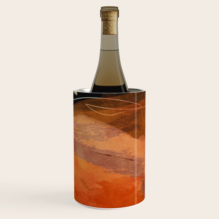 landscape in fall abstract art Wine Chiller Gallery Image 1